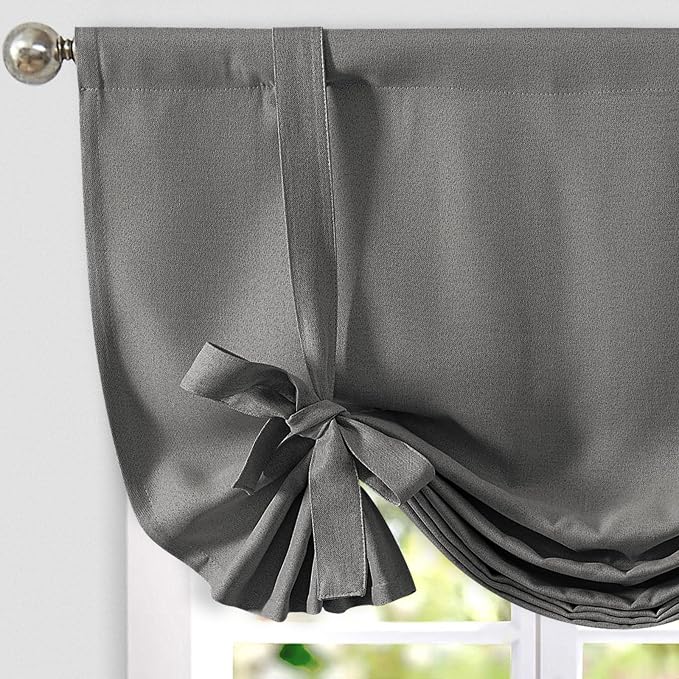 jinchan Tie Up Valance Curtains by JINCHAN
