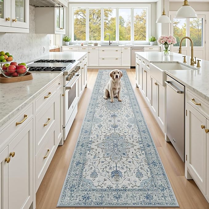 Area Rugs 2'6''x12' Runner Rug Non Slip Washable by RELEANY