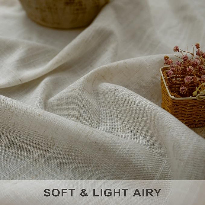 Flax Linen Curtains 84 Inch Length - Image 2