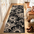 Findosom Hallway Runner Rug 2x6, Non Slip High-Low Textured Floral Washable by Findosom