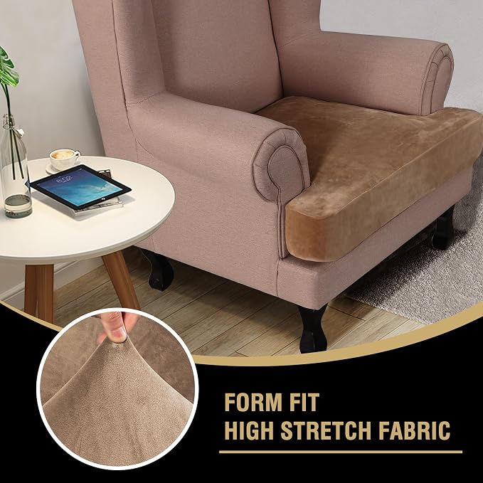 H.VERSAILTEX Stretch Velvet T Cushion Chair Covers - Image 6