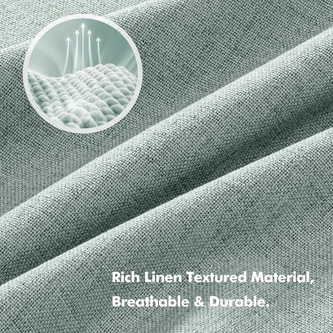 MIULEE 100% Blackout Linen Curtains - Image 3