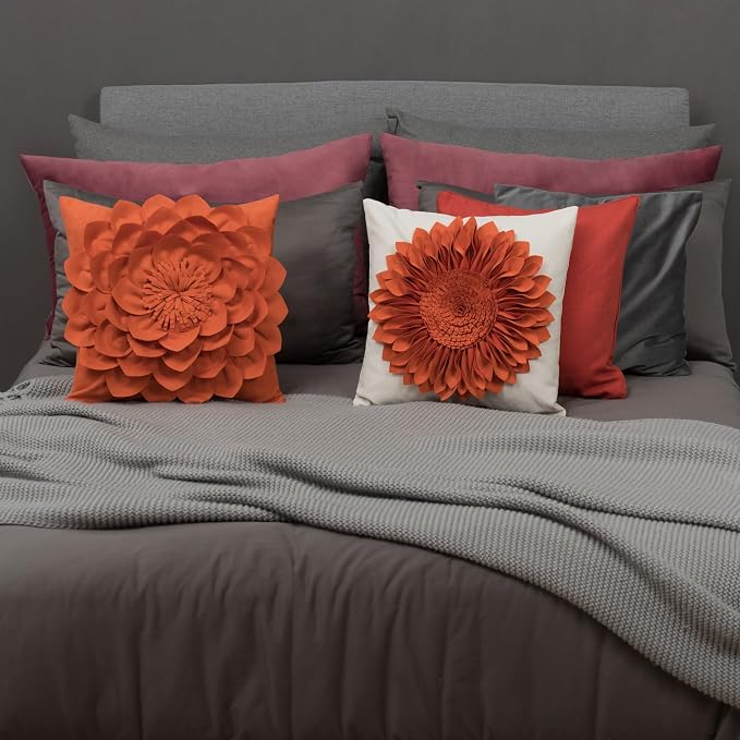 OiseauVoler Fall 3D Sunflower Throw Pillow Cover Decorative Handmade Pillowcase - Image 3