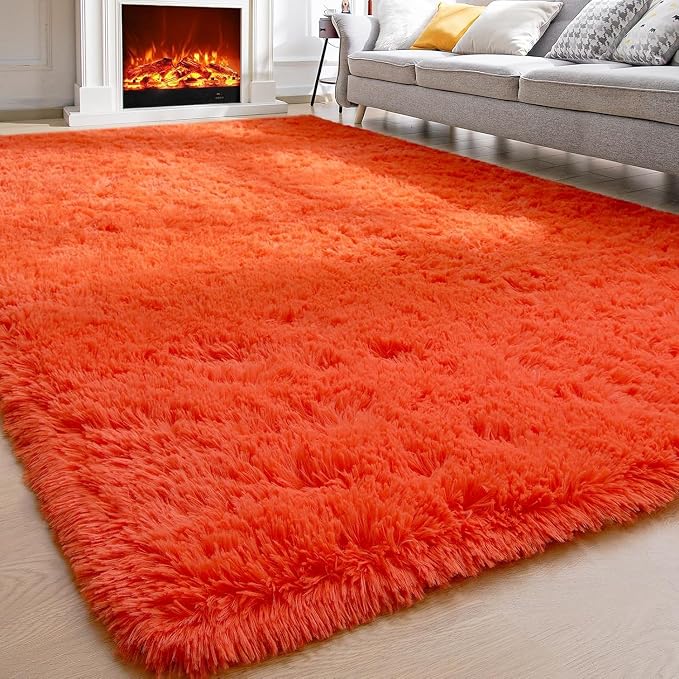 Merelax Soft Modern Indoor Shaggy Area Rug by Merelax