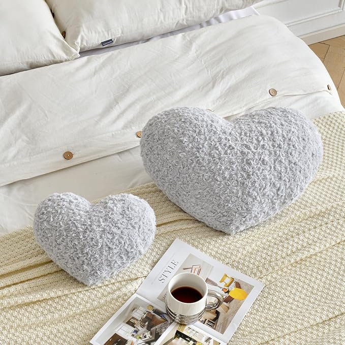 Heart Pillow, Soft Heart Shaped Pillow - Image 4