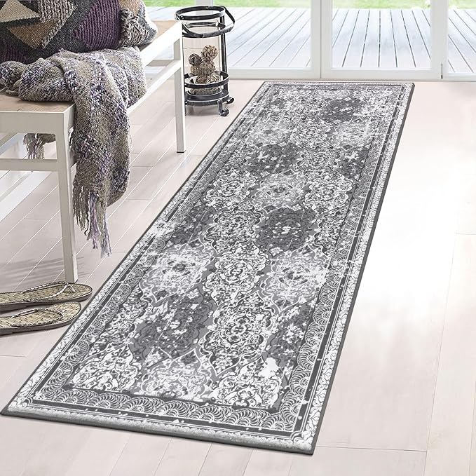 Vaukki Hallway Runner Rug, Vintage Shaggy Soft Laundry Rug Runner, Non Slip - Image 8