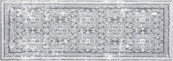 Vaukki Hallway Runner Rug, Vintage Shaggy Soft Laundry Rug 2' x 6', Non Slip - Image 8