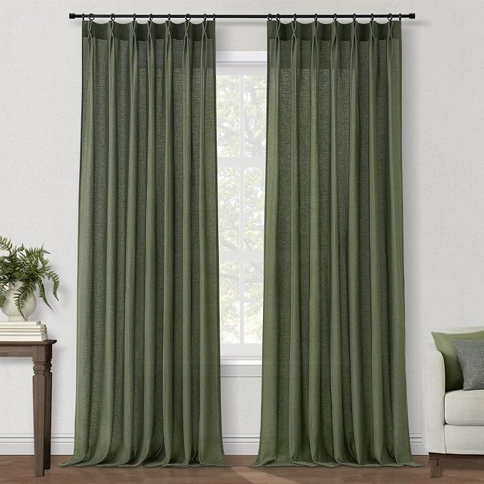Topfinel 90 Inches Long Linen Curtains - Image 9