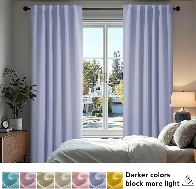 Deconovo Rod Pocket and Back Tab Blackout Curtains - Image 4