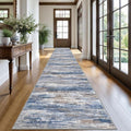 KOZYFLY Modern Abstract Washable Runner Rug 2.6x20 Hallway Runners Non-Slip by KOZYFLY