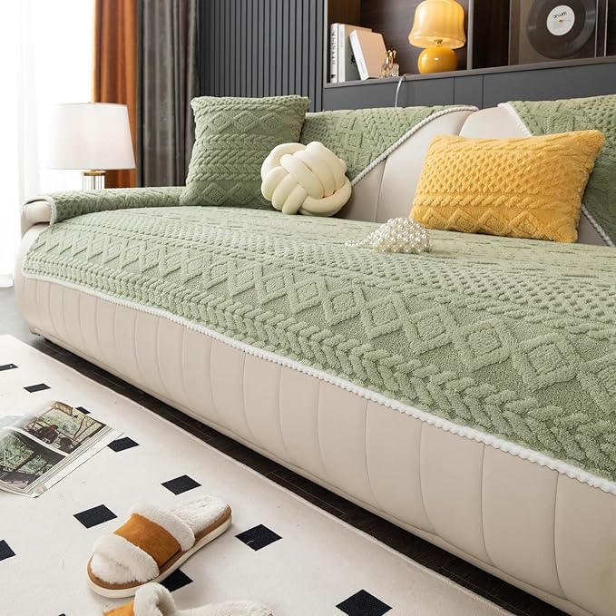 Plush Warm Couch Covers, Sectional Couch Cover Washable, Funny Fuzzy Pet Couchs by MDSASFD