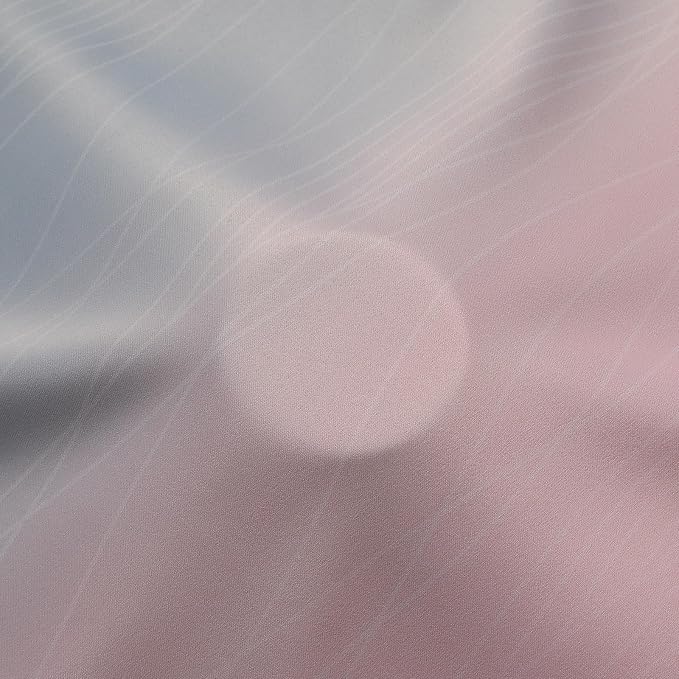 Estelar Textiler Ombre Grey and Pink Blackout Curtains 72 Inch Length 2 Panels - Image 8