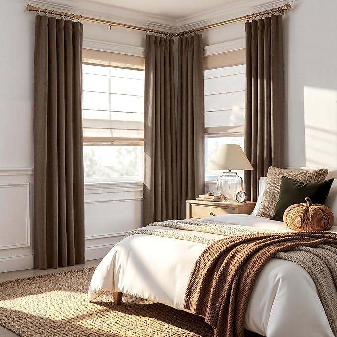 RYB HOME 100% Blackout Curtains 102 Inch Long, Thermal Insulated Window Curtains - Image 2