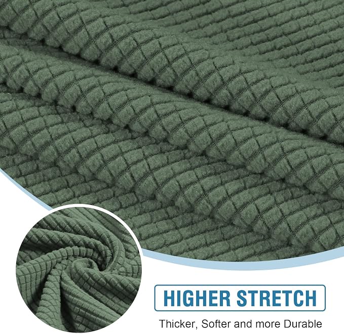 H.VERSAILTEX Sectional Couch Covers 4 Pieces Sofa Seat Cushion Covers L Shape - Image 4