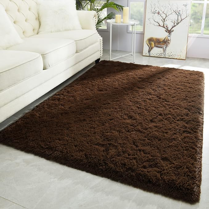 Merelax Modern Soft Fluffy Large Shaggy Rug by Merelax