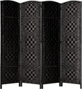 Rose Home Fashion 6 ft Tall Room Divider, Room Dividers and Folding Privacy by RoseHomeFashion