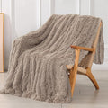 Tuddrom Decorative Extra Soft Faux Fur Blanket Queen Size 80" x 90", Solid by Tuddrom