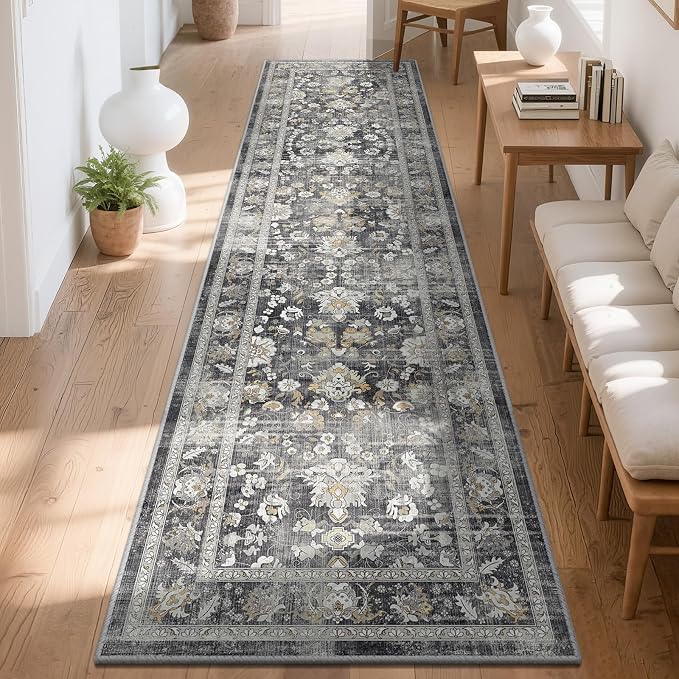 LOKHOM Washable Runner Rug, 2x8 Non-Slip Vintage Hallway Runner Rug - Image 9