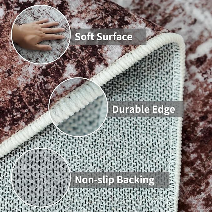 4x8 Wide Washable Runner Rug: Easy-to-Clean Runners - Image 4