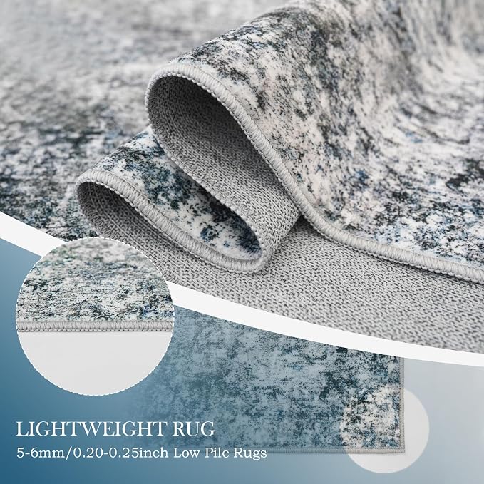 7x9 Area Rugs Washable Rug - Image 5