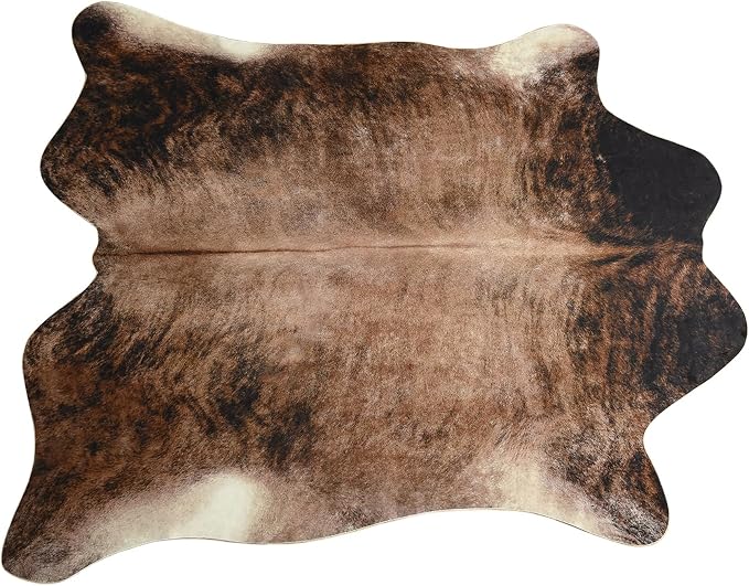 Easycozy Faux Cowhide Large Cow Print 3 x 4 Feet Thickened Elastic Rug - Image 2