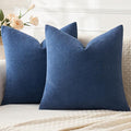 MIULEE Navy Blue Couch Pillow Covers 18x18 Inch by MIULEE