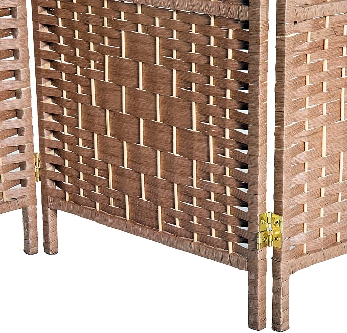 HOMCOM Room Divider 3 Panel, 6FT Tall Folding Privacy Screen, Freestanding - Image 9