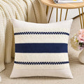 Fancy Homi Set of 1 Navy Blue Decorative Throw Pillow Covers 18x18 Inch by Fancy+Homi