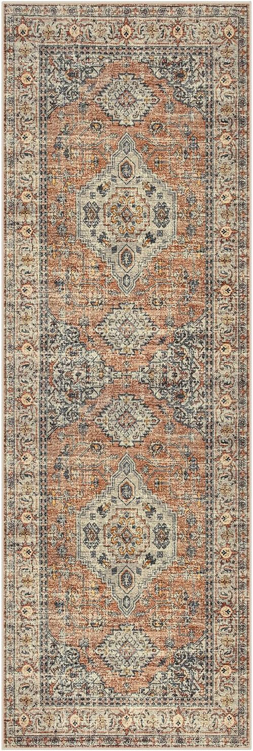 Lahome Oriental Washable Runner Rug, 2x6 Runner Rugs - Image 8