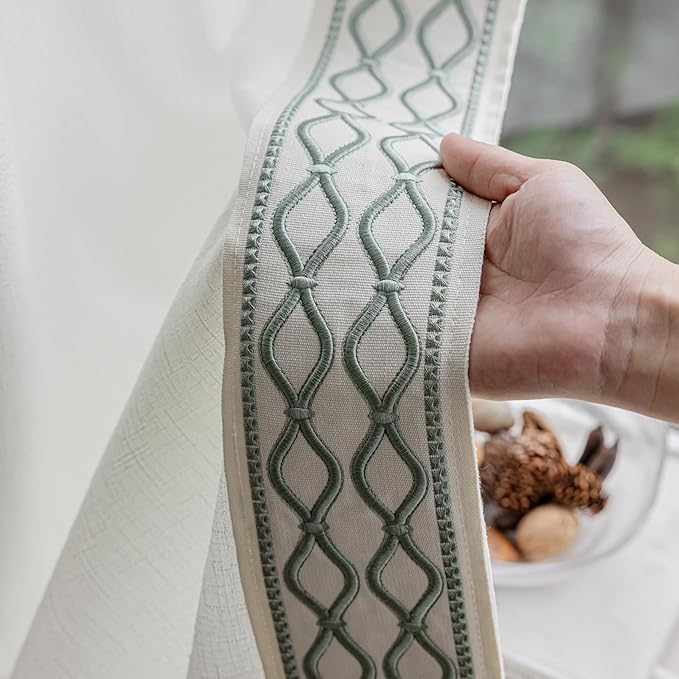 VisionaryHomeDesign White Linen Curtain Panels - Image 6