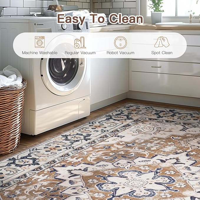 Lofus 6ft Area Rugs for Living Room, Washable Area Rug, Rugs for Bedroom - Image 5