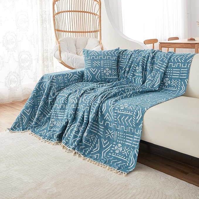 VClife Boho Couch Cover for 3 Cushion Couch Sofa Durable Soft Chenille Sofa - Image 8