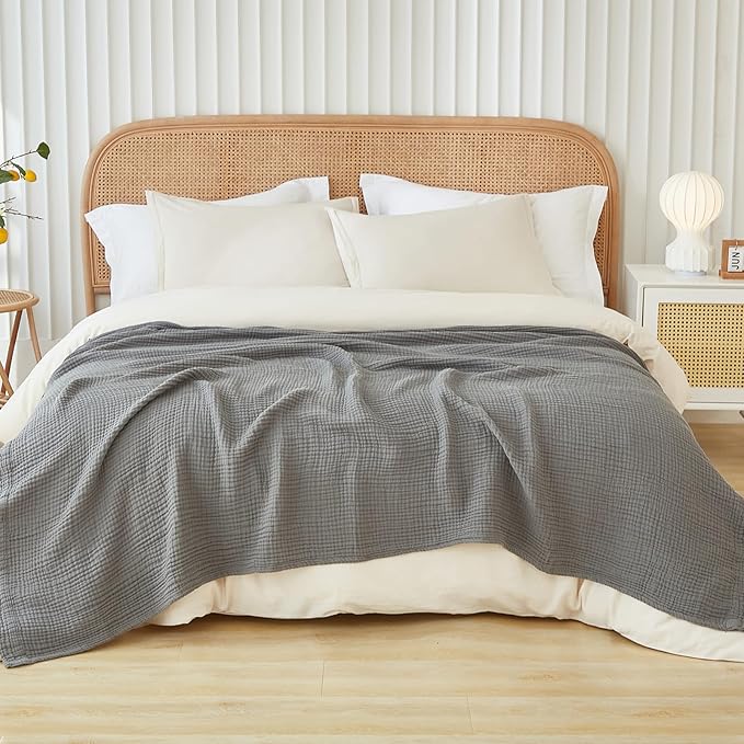 EMME Cotton Muslin Blanket King Size by EMME