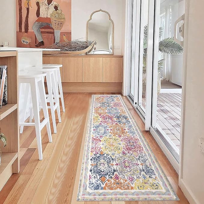 Vaukki Hallway Runner Rug, Vintage Shaggy Soft Laundry Rug Runner, Non Slip - Image 6