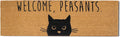 MAINEVENT Welcome Peasants Cat Doormat 50x15 Inch, Large Welcome Mat by MainEventUSA