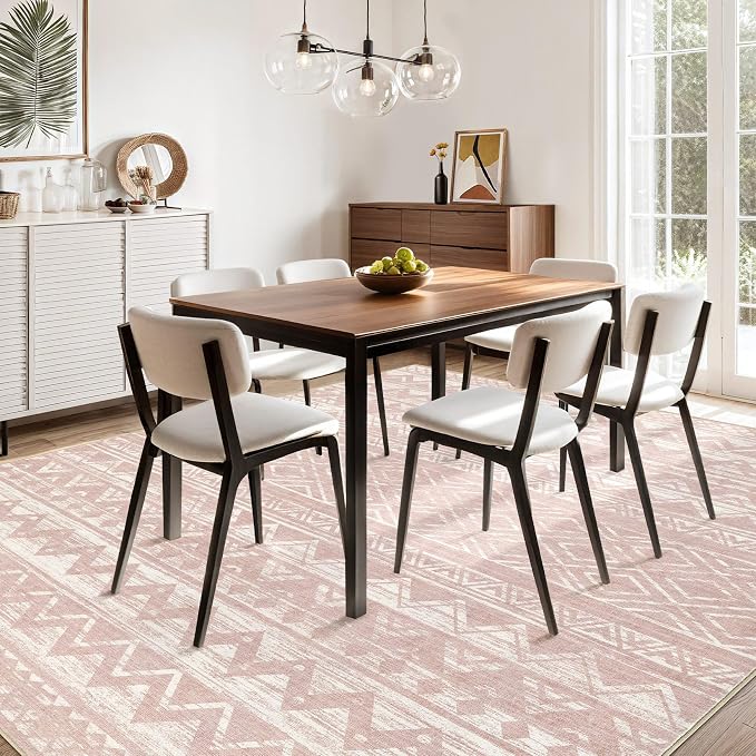cotiled 5x8 Area Rug Living Room: Washable Boho Rugs - Image 5