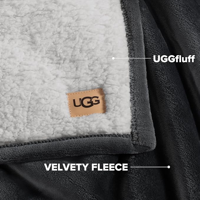 UGG Nita Twin Blanket, Plush Soft Twin XL Fuzzy Blanket - Image 6