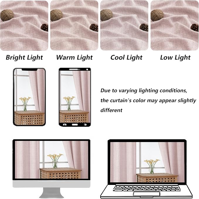 Chyhomenyc Blush Pink Valance for Windows - Image 4