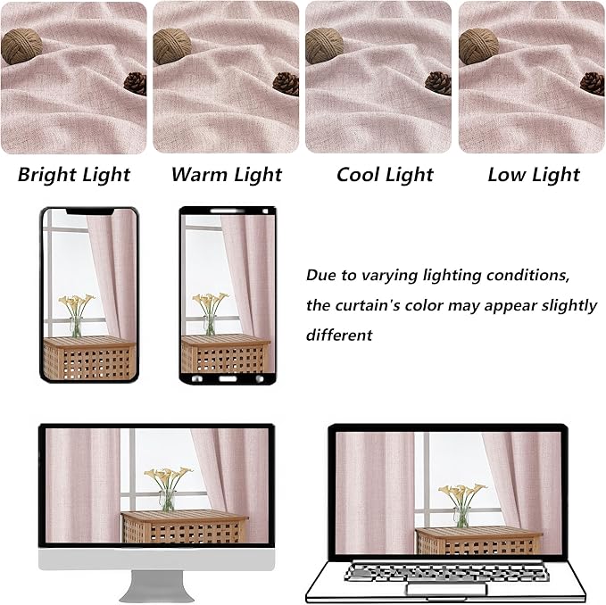 Chyhomenyc Blush Pink Valance for Windows - Image 8