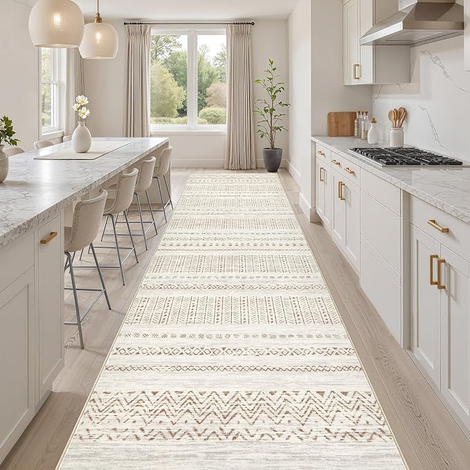 cotiled Hallway 3x10 Runner Rugs: Washable Boho Rugs - Image 7