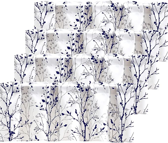 Luvyohmee Tree Branch Printed Curtain Valance, 18 inches Long Window Treatment by Luvyohmee