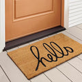 LuxUrux Hello Door Mat Outdoor Coco Coir Doormat, by LuxUrux