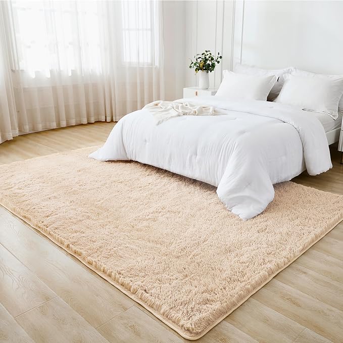 Litanika 3x5 Shag Area Rug for Living Room Bedroom, Non-Shedding Modern Indoor - Image 3