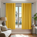 Deconovo Blackout Curtains, Thermal Insulated, W52 x L45 2 Panels, Back Tab by Deconovo