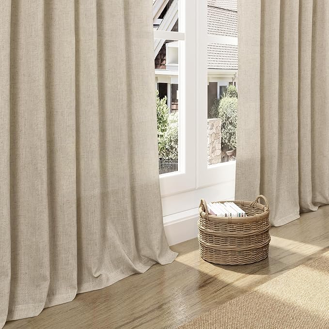 Nanspring Eggshell Beige Curtains - Image 5