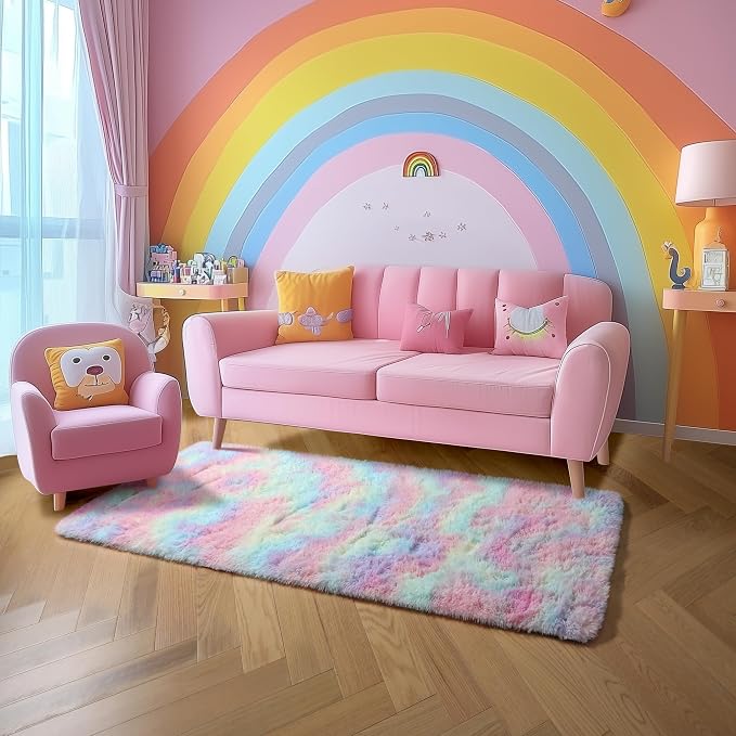 Amdrebio Rainbow 2x6 Runner Area Rugs - Image 5