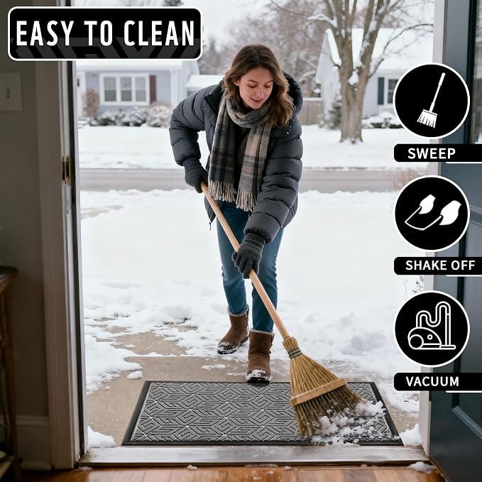 Yimobra Large Door Mat 47x32, All-Weather Waterproof Outdoor Mats - Image 5
