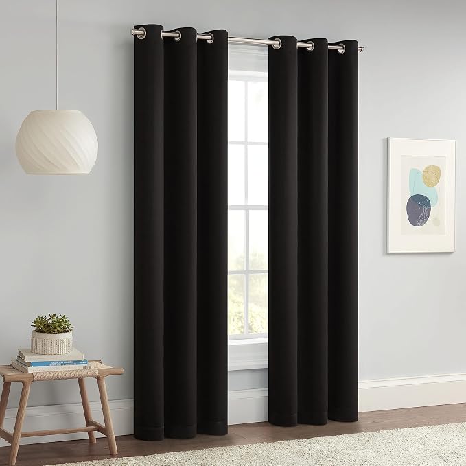 Eclipse Darrell Modern Blackout Thermal Grommet Window Curtains - Image 7