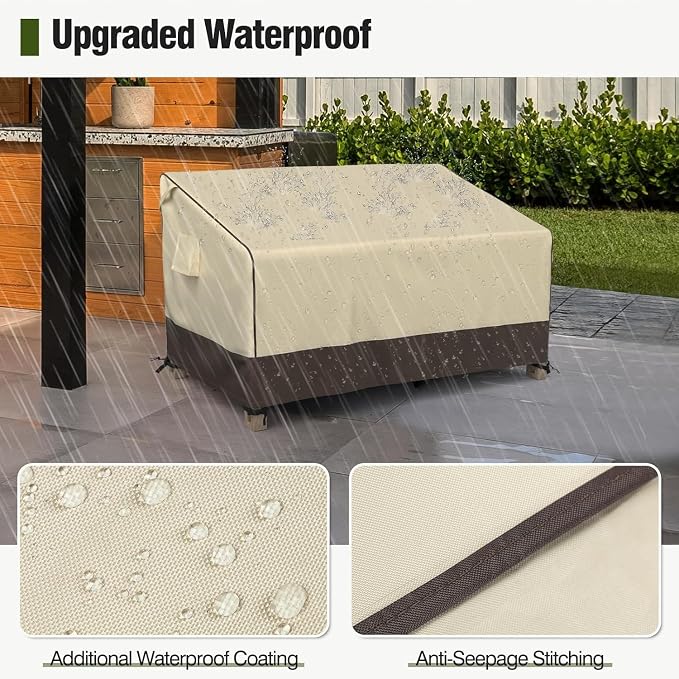 MR. COVER 3-Seater Outdoor Couch Cover Waterproof, 92 Inch Patio Furniture - Image 4