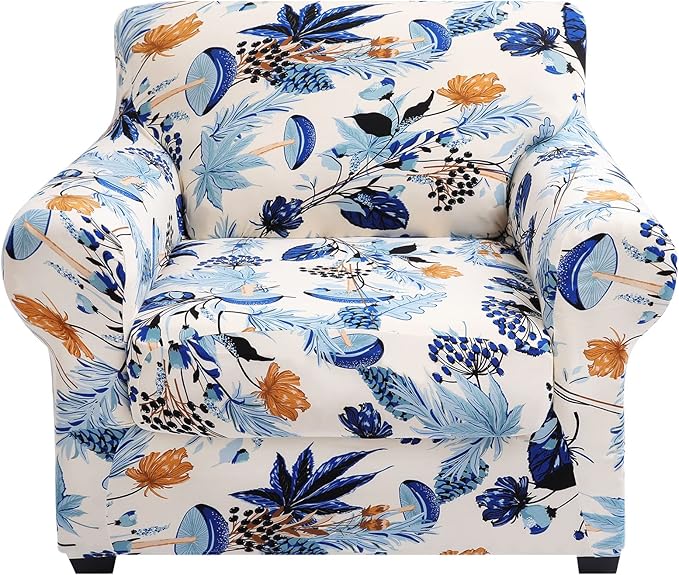 hyha Couch Covers, Chair/Sofa Covers, Floral Pattern, 2 Pieces, Armchair by hyha